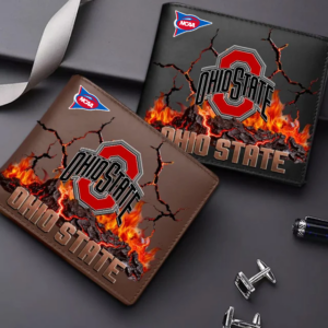 Limited Edition – Customized NCAA Ohio State Buckeyes Leather Wallet
