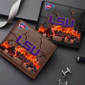 Limited Edition – Customized NCAA Lsu Tigers Leather Wallet