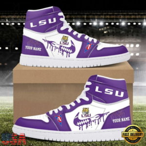 Limited Edition – Customized NCAA Lsu Tigers Air Jordan 1 Shoes