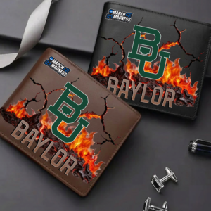 Limited Edition – Customized NCAA Baylor Bears Leather Wallet