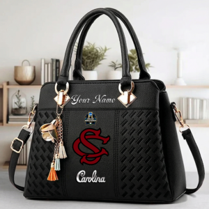Limited Edition- Customized NCAA South Carolina Gamecocks Zip Handbag Multicolor