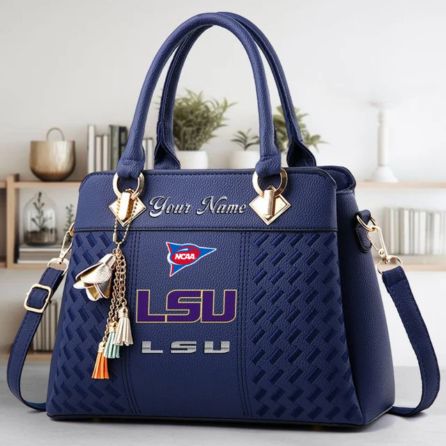 Limited Edition – Customized NCAA Lsu Tigers Zip Handbag Multicolor - Image 2