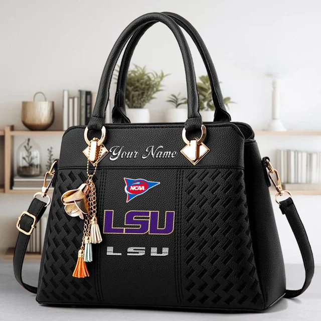 Limited Edition – Customized NCAA Lsu Tigers Zip Handbag Multicolor