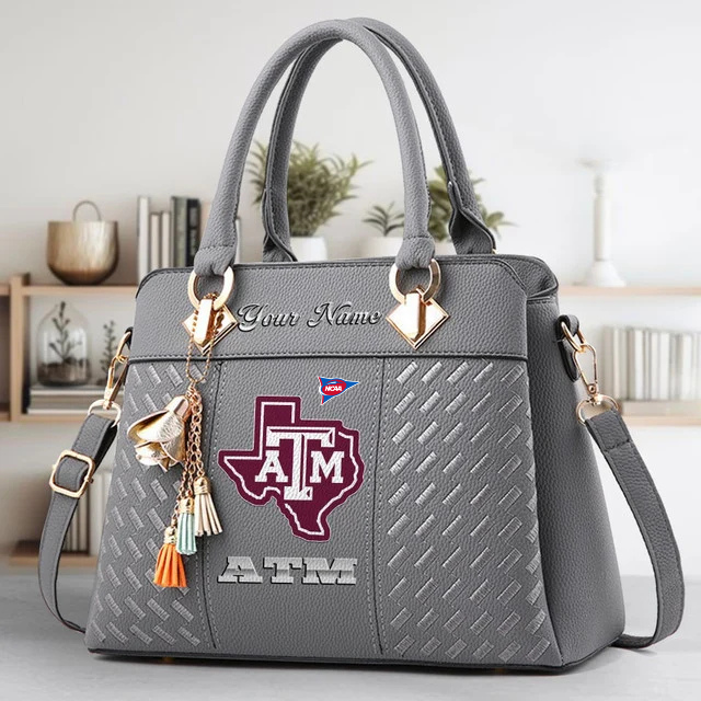 Limited Edition – Customized NCAA Texas A&M Aggies Zip Handbag Multicolor - Image 4