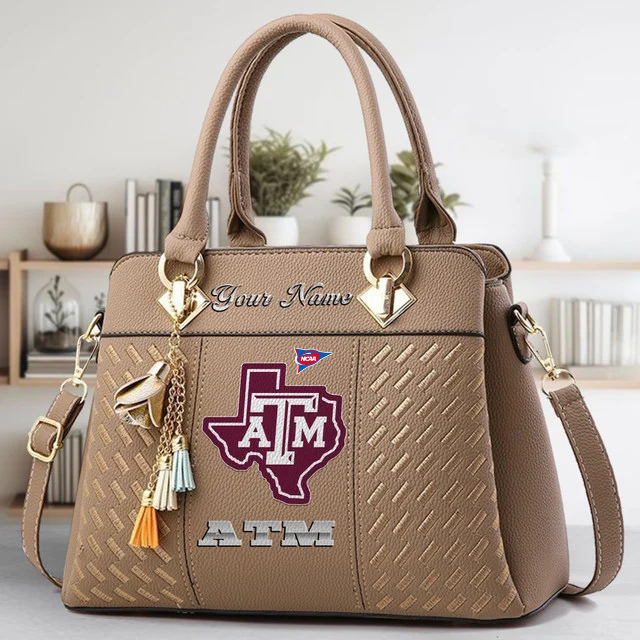 Limited Edition – Customized NCAA Texas A&M Aggies Zip Handbag Multicolor - Image 3