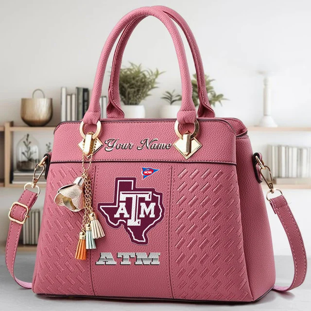 Limited Edition – Customized NCAA Texas A&M Aggies Zip Handbag Multicolor - Image 5