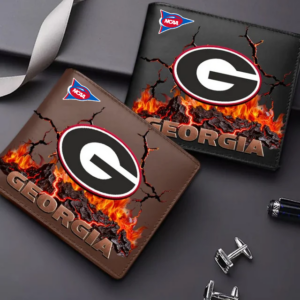 Limited Edition – Customized NCAA Georgia Bulldogs Leather Wallet