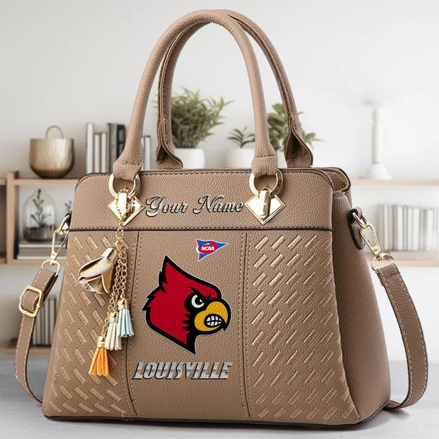 Limited Edition – Customized NCAA Louisville Cardinals Zip Handbag Multicolor - Image 3