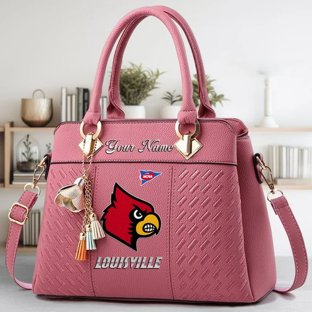 Limited Edition – Customized NCAA Louisville Cardinals Zip Handbag Multicolor - Image 5