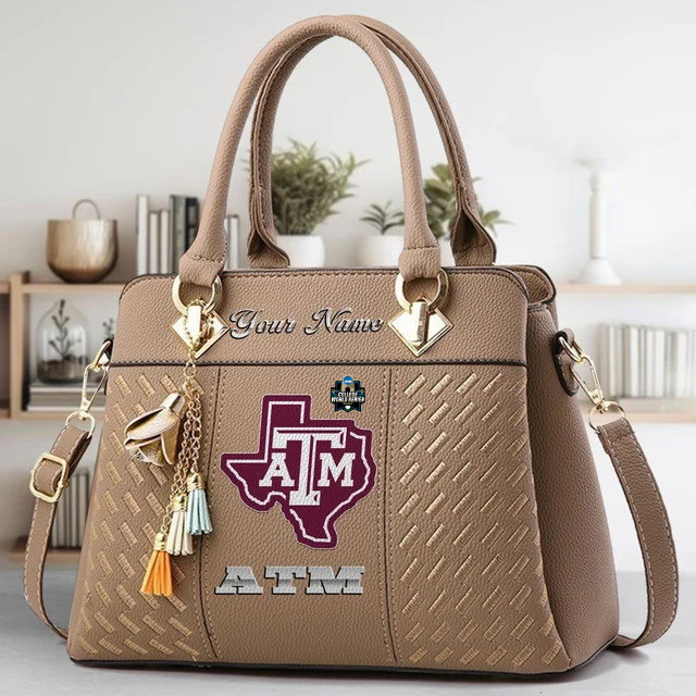 Limited Edition – Customized NCAA Texas A&M Aggies Zip Handbag Multicolor - Image 3