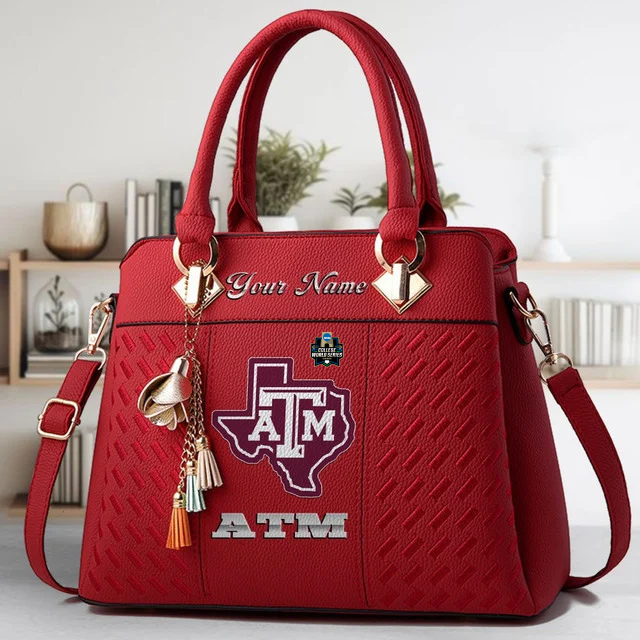Limited Edition – Customized NCAA Texas A&M Aggies Zip Handbag Multicolor - Image 6