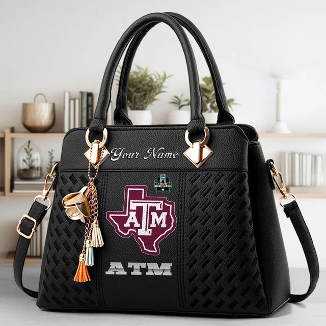 Limited Edition – Customized NCAA Texas A&M Aggies Zip Handbag Multicolor
