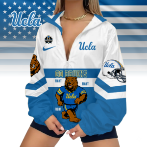 Limited Edition – Customized NCAA Ucla Bruins V-Neck Zipper Sweatshirt Jacket