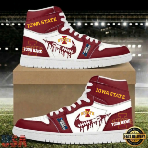 Limited Edition – Customized NCAA Iowa State Cyclones Air Jordan 1 Shoes