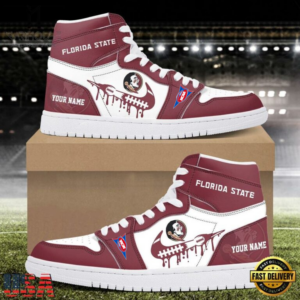 Limited Edition – Customized NCAA Florida State Seminoles Air Jordan 1 Shoes