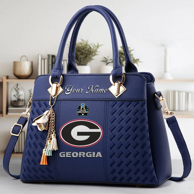 Limited Edition – Customized NCAA Georgia Bulldogs Zip Handbag Multicolor - Image 2