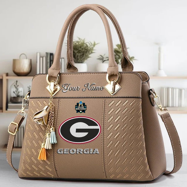 Limited Edition – Customized NCAA Georgia Bulldogs Zip Handbag Multicolor - Image 3