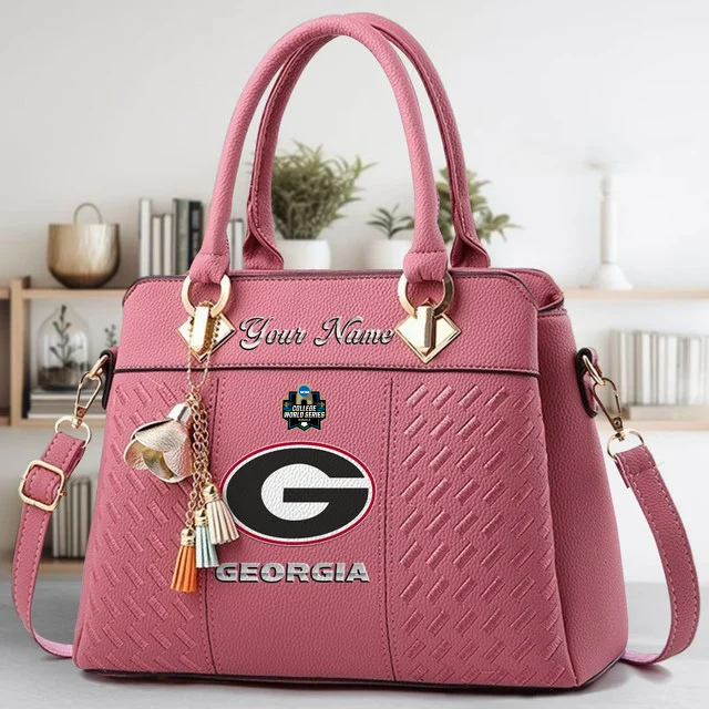 Limited Edition – Customized NCAA Georgia Bulldogs Zip Handbag Multicolor - Image 5