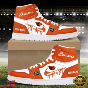 Limited Edition – Customized NCAA College World Series Oregon State Beavers Air Jordan 1 Shoes