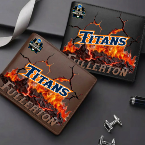 Limited Edition – Customized NCAA Cal State Fullerton Titans Leather Wallet