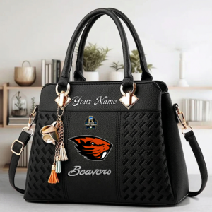 Limited Edition- Customized NCAA Oregon State Beavers Zip Handbag Multicolor