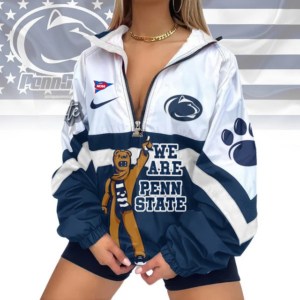 Limited Edition – Customized NCAA Penn State Nittany Lions V-Neck Zipper Sweatshirt Jacket