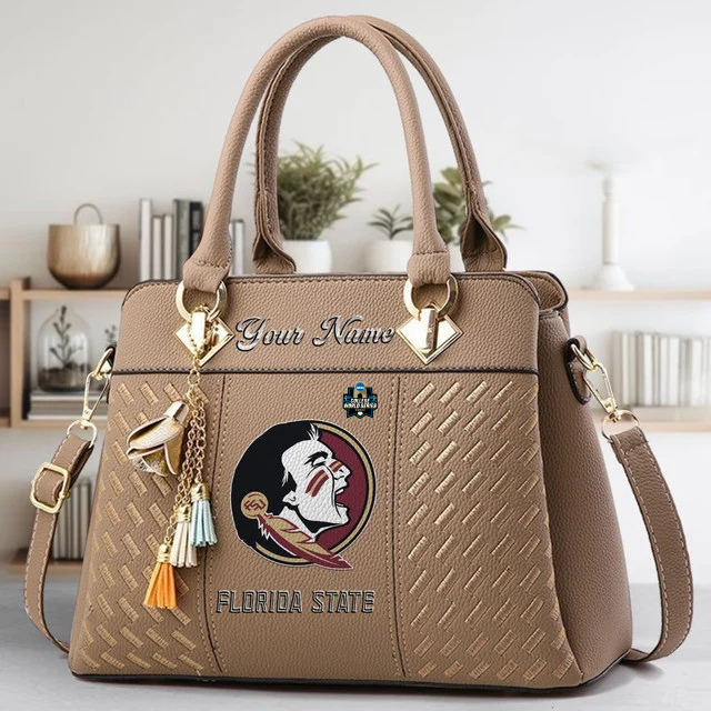 Limited Edition – Customized NCAA Florida State Seminoles Zip Handbag Multicolor - Image 3