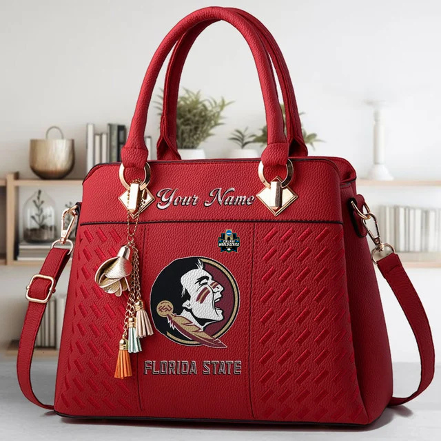 Limited Edition – Customized NCAA Florida State Seminoles Zip Handbag Multicolor - Image 6