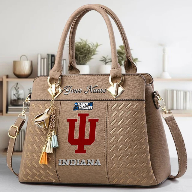 Limited Edition – Customized NCAA Indiana Hoosiers Zip Handbag Multicolor - Image 3