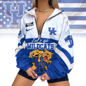 Limited Edition – Customized NCAA Kentucky Wildcats V-Neck Zipper Sweatshirt Jacket