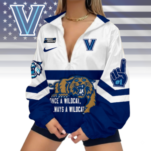 Limited Edition – Customized NCAA Villanova Wildcats V-Neck Zipper Sweatshirt Jacket