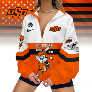 Limited Edition – Customized NCAA Oklahoma State Cowboys V-Neck Zipper Sweatshirt Jacket