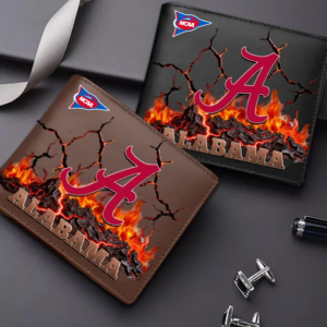 Limited Edition – Customized NCAA Alabama Crimson Tide Leather Wallet