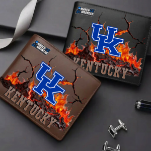 Limited Edition – Customized NCAA Kentucky Wildcats Leather Wallet