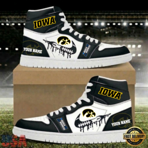 Limited Edition – Customized NCAA Iowa Hawkeyes Titans Air Jordan 1 Shoes