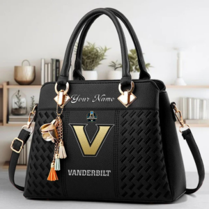 Limited Edition – Customized NCAA Vanderbilt Commodores Zip Handbag Multicolor