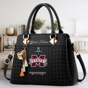 Limited Edition – Customized NCAA Mississippi State Bulldogs Zip Handbag Multicolor