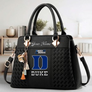 Limited Edition – Customized NCAA Duke Blue Devils Zip Handbag Multicolor