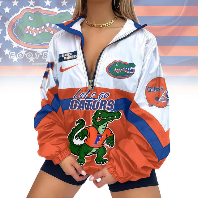 Limited Edition – Customized NCAA Florida Gators V-Neck Zipper Sweatshirt Jacket