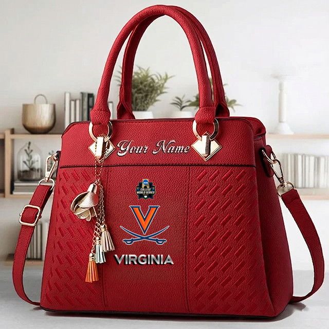Limited Edition – Customized NCAA Virginia Cavaliers Zip Handbag Multicolor - Image 6
