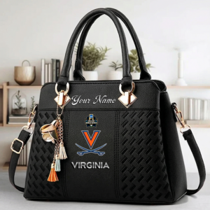 Limited Edition – Customized NCAA Virginia Cavaliers Zip Handbag Multicolor