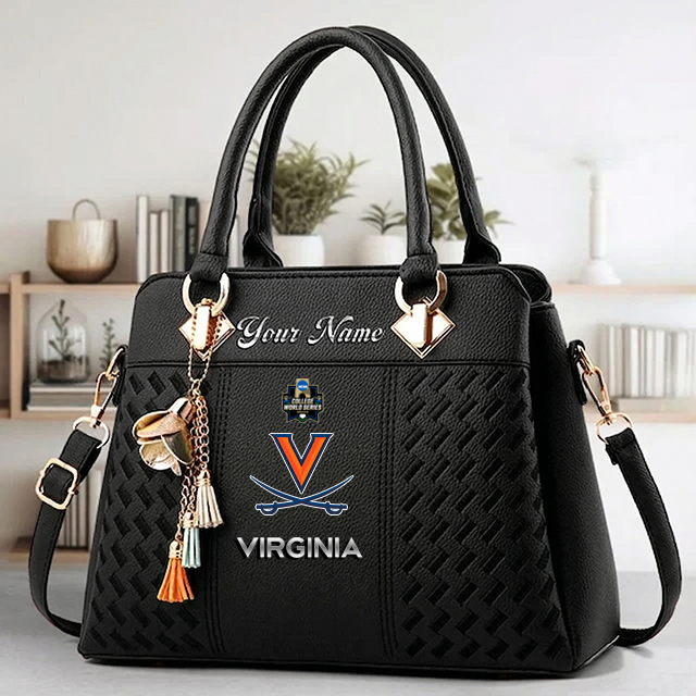 Limited Edition – Customized NCAA Virginia Cavaliers Zip Handbag Multicolor