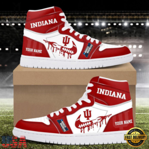Limited Edition – Customized NCAA Indiana Hoosiers Air Jordan 1 Shoes
