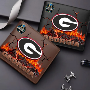 Limited Edition – Customized NCAA Georgia Bulldogs Leather Wallet