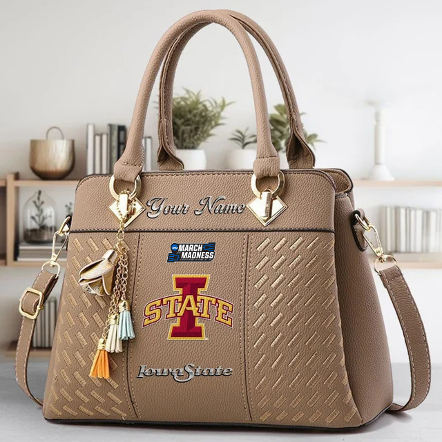 Limited Edition – Customized NCAA Iowa State Cyclones Zip Handbag Multicolor - Image 3