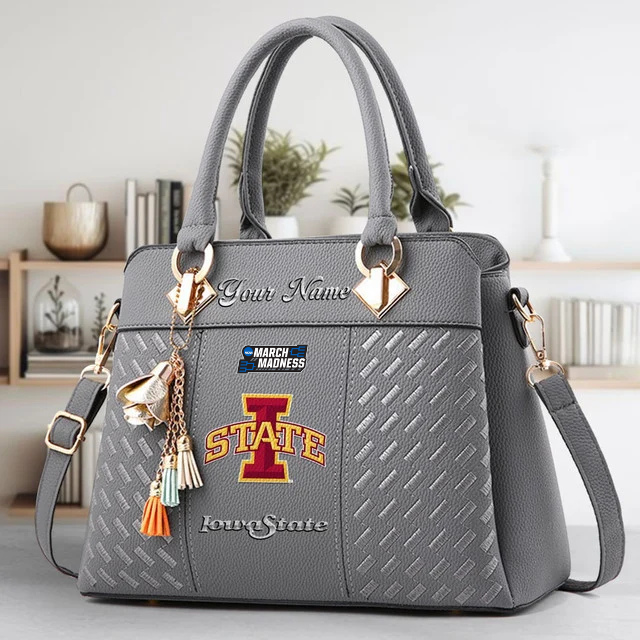 Limited Edition – Customized NCAA Iowa State Cyclones Zip Handbag Multicolor - Image 4