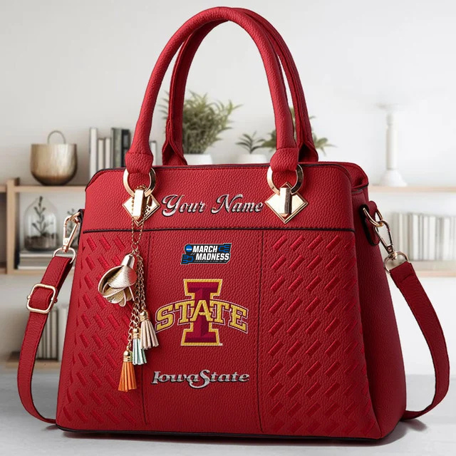Limited Edition – Customized NCAA Iowa State Cyclones Zip Handbag Multicolor - Image 6