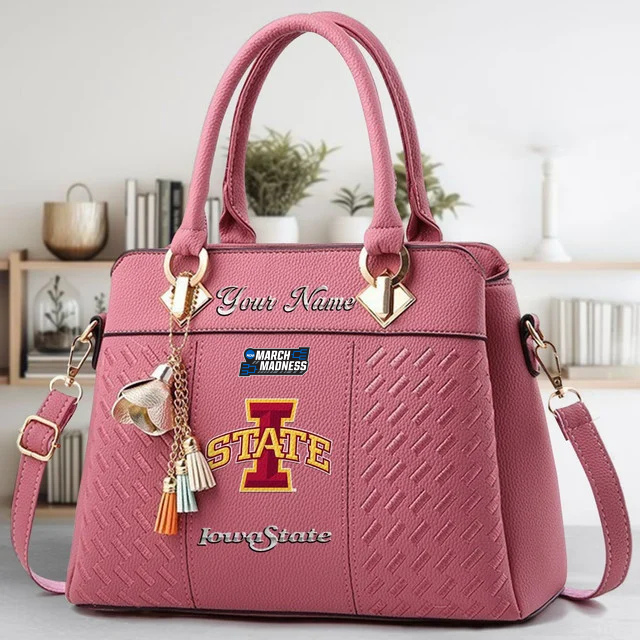 Limited Edition – Customized NCAA Iowa State Cyclones Zip Handbag Multicolor - Image 5