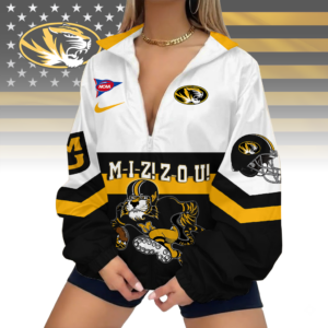 Limited Edition – Customized NCAA Missouri Tigers V-Neck Zipper Sweatshirt Jacket