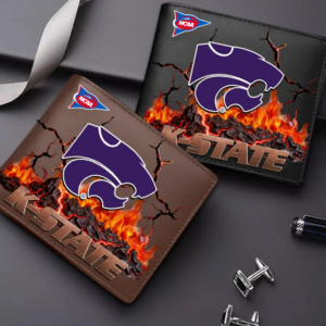 Limited Edition – Customized NCAA Kansas State Wildcats Leather Wallet